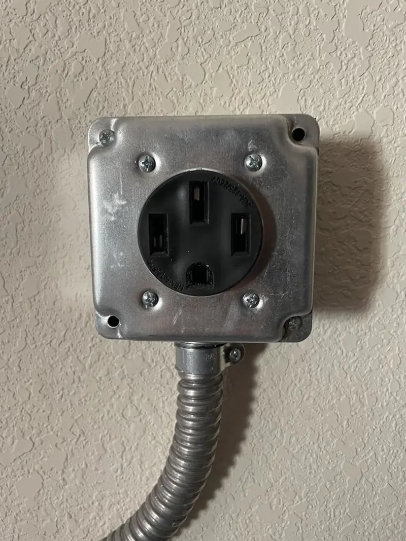 NEMA 14-50 outlet installed for Electrical Panel Upgrade in Ontario