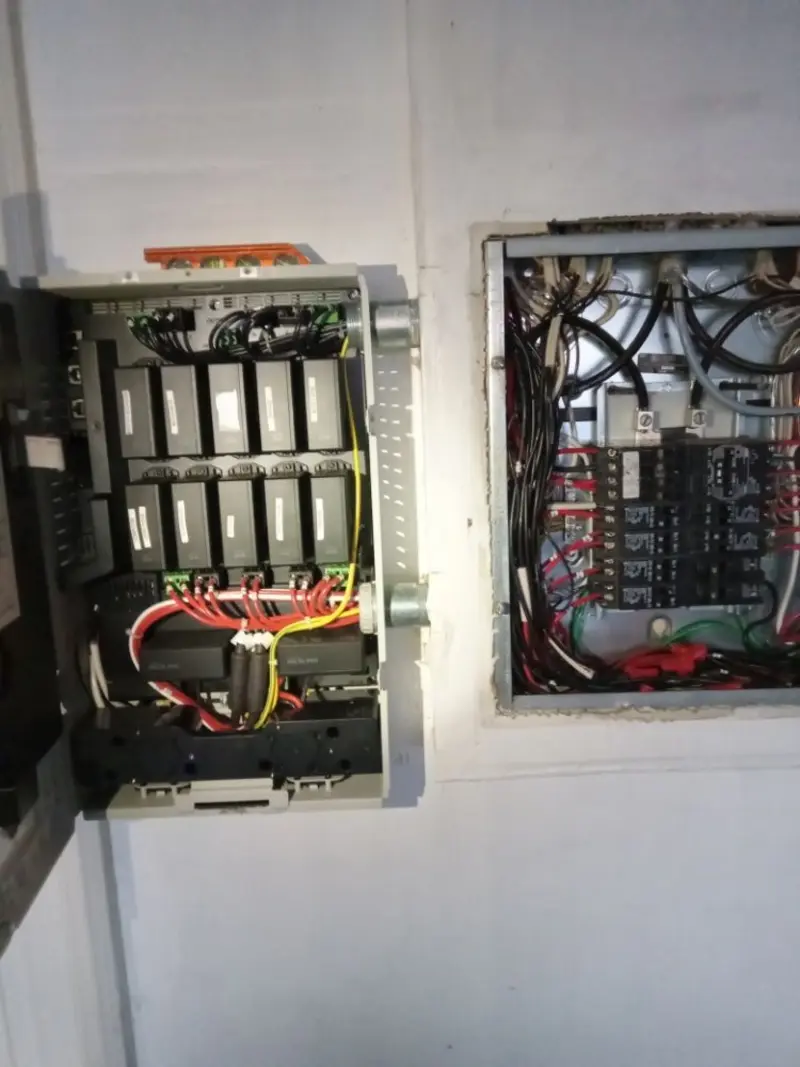Electrical panel upgrade completed for Security Camera Wiring in Ontario